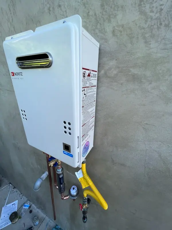 Tankless water heater installation for Coventry Crossing homes